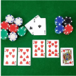 Imagen de Set De Portafolio Poker Blackjack Fichas Azar Casino Dados